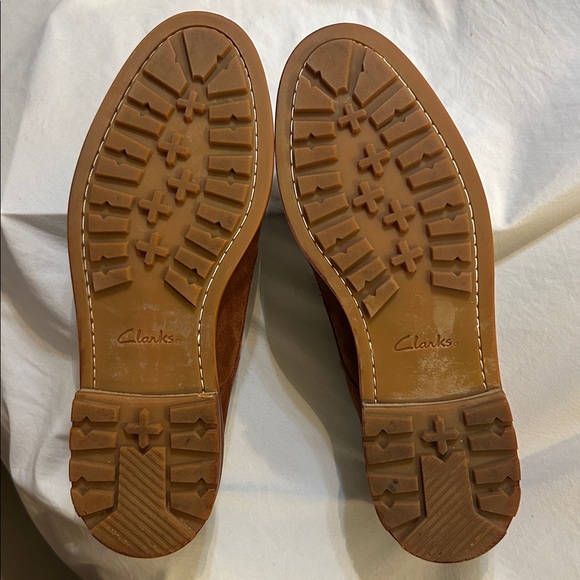 Clarks Light Brown Suede Oxfords main image 5